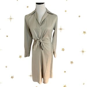 Banana Republic Satin Tie-Front Dress